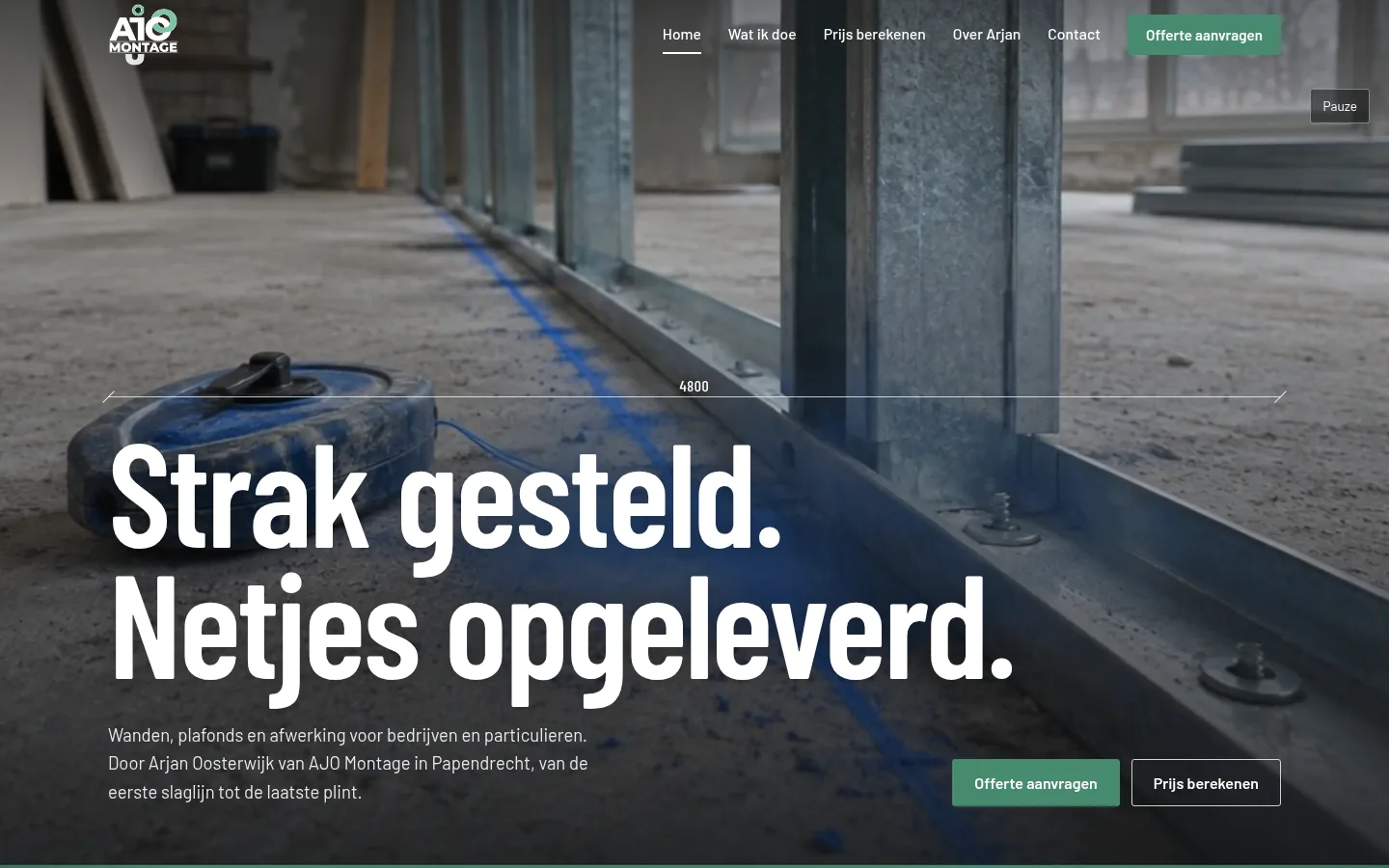 Voorbeeld afbouw, papendrecht: AJO Montage